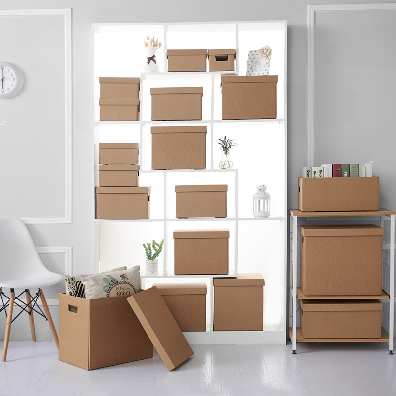 تتحرك صناديق الكرتون المستديرة الصلبة حقائب صناديق تخزين الملابس تخزين ورق الكرافت كرتون الشحن