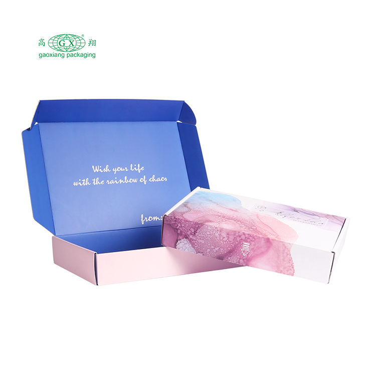 طباعة شعار مخصص الملابس الداخلية الشخصية جمال الملابس المموج ورقة التعبئة والتغليف صناديق التعبئة والتغليف مربع اللون
