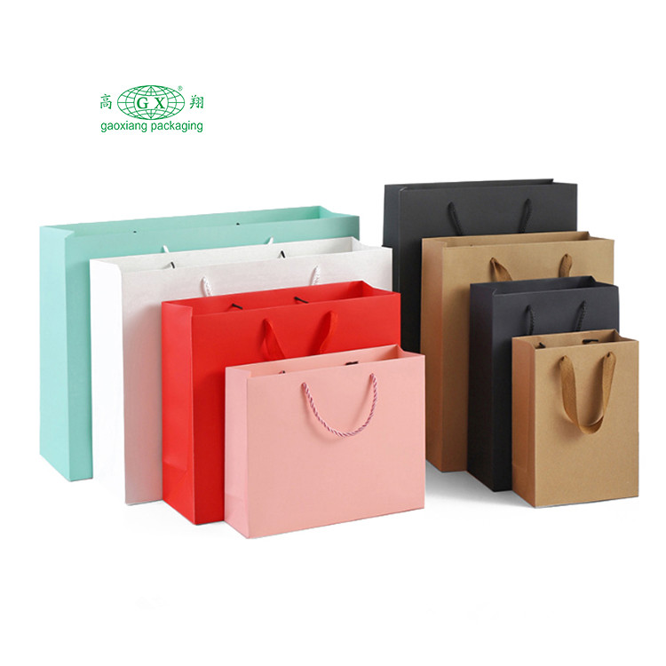 مصنع شعار مخصص bolsas de papel حقيبة تغليف هدايا فاخرة حقيبة تسوق ورقية قابلة لإعادة الاستخدام